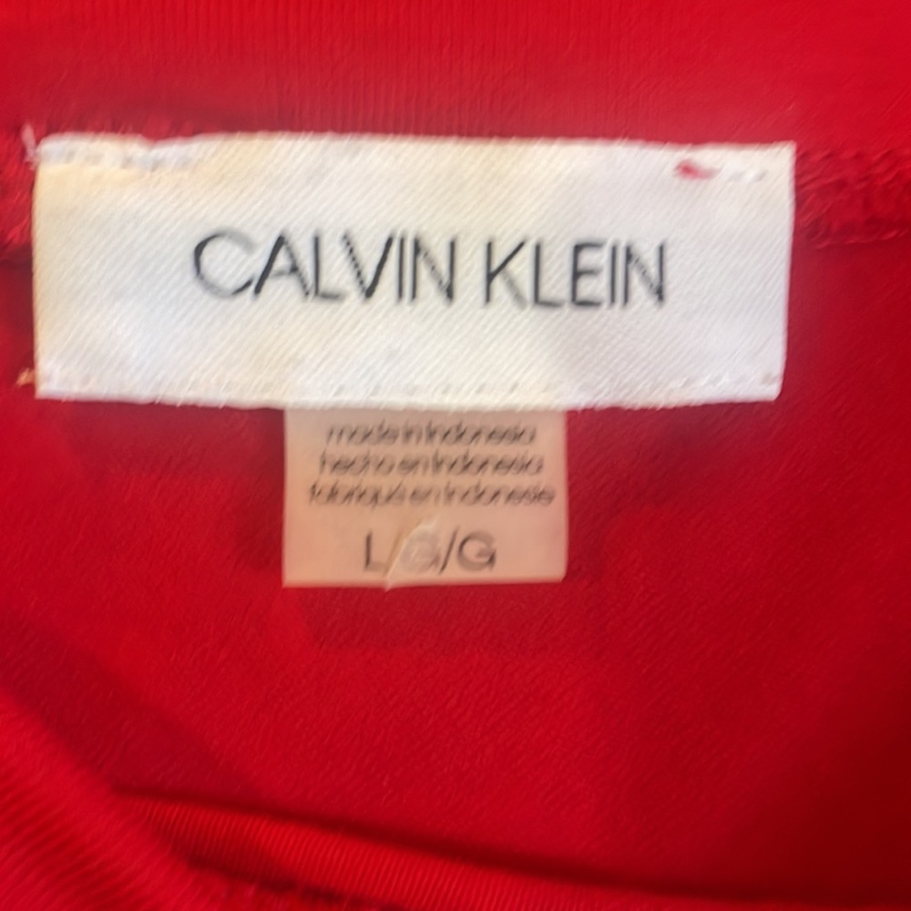 Calvin Klein red,sleeveless,jumper, shorts,V neck,Elastic, tie waist,New - Picture 6 of 14